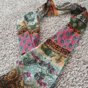 Unique multi-colored head scarf